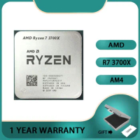 AMD Ryzen 7 3700X R7 3700X Processor 65W 7NM L3=32M100-000000071 Socket AM4 CPU 3.6 GHz Eight-Core Sixteen-Thread