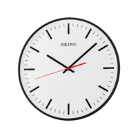 SEIKO 精工 極簡立體 滑動式秒針 靜音 時鐘 掛鐘(QXA701K)-29.5cm