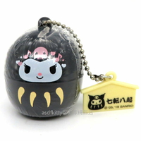 asdfkitty*庫洛米達摩造型原子筆吊飾/掛飾-日本正版商品