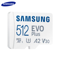 SAMSUNG EVO Plus MicroSD Memory Card 512GB 256GB 128GB 64GB U3 V30 A2 Micro SD Card with Adapter Max 130Mb/s microSDXC TF Cards