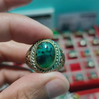 Natural Batu Cincin Bacan coklat Laki-laki