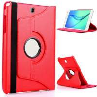 Cover Case For Samsung Galaxy Tab S2 9.7 SM-T810 T810 SM-T815 T815 Tab S2 9.7inch 360 Rotating Flip PU Leather Tablet Case Glass