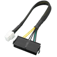 Standard 24 Pin Female to 6Pin Male Computer Power Cord ATX Mainboard Power Supply Connection Cable Line for Acer 6P T5EE