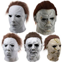 Halloween Cosplay Mask Mike Mel Moonlight Panic Terror Latex Horror Michael Myers Mask Full Face Helmet Scary Mask Props
