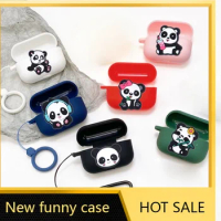 Cute Panda Case for anker SoundCore Life A3i / dot 3i Case Cute Silicone Earphones Cover for SoundCore Life dot 3i Case