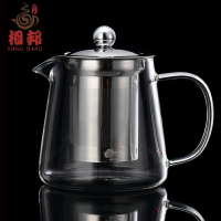 玻璃茶壺304不銹鋼 耐高溫加厚泡茶壺過濾茶杯家用花茶壺茶水分離