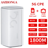 ASZHONGA 4G 5G Router SIM Card CPE Pro LTE Modem Original Unlocked LTE FDD VPN Wireless 2.4G WIFI6 WIFI5 WIFI MESH GBIC Router