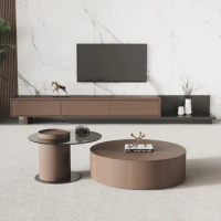 Media Console Furniture Replica Design Tv Salon Unit Cabinet Wall Modern Brown Black Organizer Room Armario Para Tv Living Floor