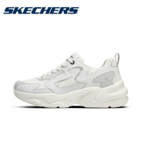Skechers Original Women Shoes D'LITES Dad Shoes Lightweight Breathable Chunky Sneakers Casual Sport Women's Platform Trainers