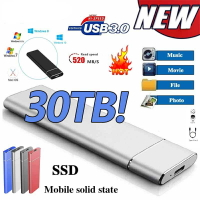 高性能移動行動硬碟 30TB USB 3.0type-c長壽命固態硬碟16TB硬碟8TB4TB2TB1TB