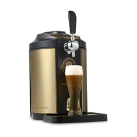 5L Keg Automatic Self-Brewing Beer Equipment Mini Semiconductor Cooling Draft Beer Dispenser Small Barbecue Draft Beer Machine