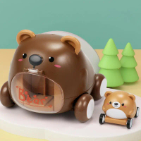 New Mainan Edukasi CANIGHT Mobil Mainan Anak Seluncur Karakter Beruang Lucu Car Toy - CN60 Import