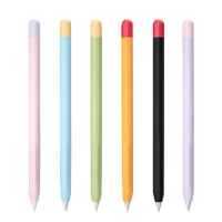 Soft Silicone Protective Case Tablet Touch Stylus Pen Protective Cover Pouch Portable Silicone Sleeve for Apple Pencil Gen 1/2