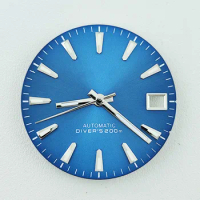 NH35 dial watch dial high-quality dial Ice Blue Luminous men's watch suitable for NH35 movement men's watch accessories