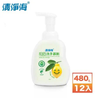 【清淨海】檸檬系列 環保洗手慕斯 480g (12入組)