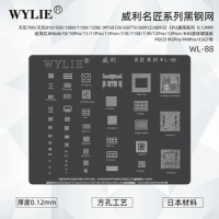 WYLIE Soldering Stencil For Xiaomi CPU Series Mi 12 12Pro 12X Redmi K40 K50 Pro Note 10 11Pro POCO M3Pro M4 X3GT Repair