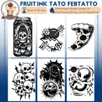 FRUIT INK TERBARU Stiker Tato Temporer Tahan 1 BULAN 10,5x18cm Tatto Temporary Semi Permanent monste