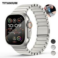 高品質純鈦錶帶 適用男生商務手錶 Apple Watch Ultra 2 49mm 磁吸扣 42 45mm
