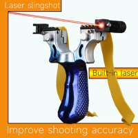 Outdoor Laser Slingshot Hunting Slingshot Catapult Powerful Laser