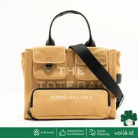 Marc Jacobs The Cargo Canvas Medium Tote Bag Camel Brown