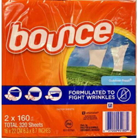 [COSCO代購4] D1006152 Bounce 烘衣柔軟去靜電紙 160張 X 2入