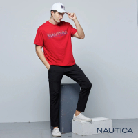 【NAUTICA】男裝 防水透氣休閒長褲(黑色)