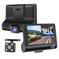 Road Dashcam Triple Recorder Auto Backup Camera Automatic Car Dashboard Road for Cars