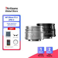 7artisans 7 artisans 35mm F1.4 Mark II Manual Focus Large Aperture Prime Lens Compatible For Sony E Canon EOS-M M43 Nikon Z FX