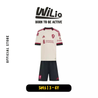 ADIDAS ADIDAS Liverpool FC 25/26 Away Mini Kit Kids JV6455 - Set Jersey Anak (Putih)