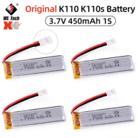 Original Wltoys K110 K110s Battery 3.7V 450mAh 1S RC Battery With ph2.54 Plug For XK V977 V930 Helicopter RC Parts Accessory