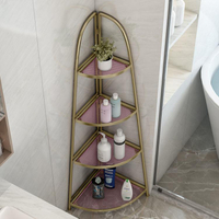 轉角櫃 輕奢浴室置物架落地衛生間梯形收納架廁所洗手間多層夾縫三角架子