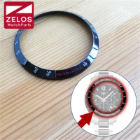 tachymeter ceramic bezel for Longines Conquest L2.744.4.56.7 automatic chronograph Men's Watch