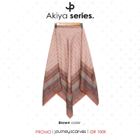 Ready Hijab EGULER NEW akiya brown BY JOURNEY SCARVES