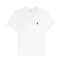 AMI Paris Black Ami De Coeur Short Sleeves T-Shirt Cotton White