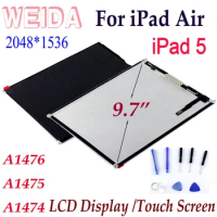 WEIDA LCD 9.7" For iPad Air 1 iPad 5 A1474 A1475 A1476 LCD Display Touch Screen Replacement for iPad air iPad5