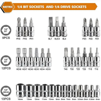 Berkualitas - Jld Impact Wrench Socket Set 46Pcs . Kunci Sok Set Lengkap With Koper 1/4 Drive Socket