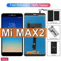 6.44" Original For Xiaomi Mi Max 2 LCD Display Touch Screen, For Mi Max2 MDE40 MDI40 LCD Display Replacement,with Frame 100%Test
