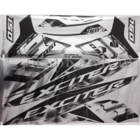 Ysuku Y15 Y15ZR EXCITER 150 ( 39 ) Limited Special Edition Body Cover Set Stripe Sticker - CHROME Bl