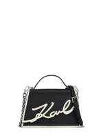 กระเป๋ารุ่น KARL LAGERFELD - K/SIGNATURE SMALL CROSSBODY สี BLACK/WHITE