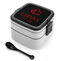 Chivas Red Classic T-Shirt Double Layer Bento Box Lunch Box Salad Food Bento Box Chivas Red Classic Personalized Office Worker
