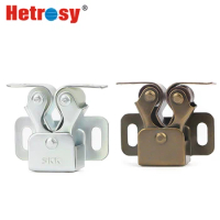 Hetrosy Hardware 2PCS Cabinet Catches Door Stop Closer Stoppers Damper Buffer With Screws For Wardrobe Cupboard Hardware