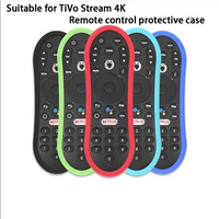 TV Remote Control Shell for TiVo Stream 4K Thickening Soft Silicone Newest Controller Protective Cover Shockproof Non-slip