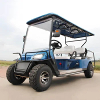 2024 New Off-road Club Golf Cart Electric 48V 72V Lead Acid/Lithium Golf Buggy Solar Panels 4 6 Seat Golf Carts CE DOT