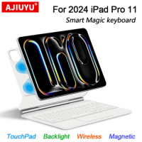 Keyboard Case For iPad Pro 11-inch M4 Tablet Wireless TrackPad keyboard Protective Cover for iPad Pro 11 2024 Magic Keyboard