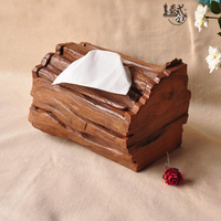泰國柚木雕刻紙巾盒實木原生態抽紙盒木質餐巾紙盒環保面紙卷紙器