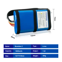 CITYORK 7.4V 15000mAh Speaker Battery Lithium ion Polymer Batteries For JBL Boombox2 Boombox 2 Loudspeaker Batteries