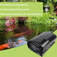 0.2mm Waterproof Liner film Fish Pond Liner Garden Pools Reinforced HDPE Heavy Duty Guaranty Landscaping Pool Pond 11X8M