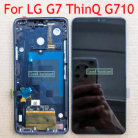 6.1 ” For LG G7 G7+ G710 ThinQ LMG710EAW LMG710VMX LMG710TM LMG710VM Full LCD DIsplay Touch Screen Digitizer Assembly With Frame