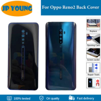 Original Back Glass For Oppo Reno2 Back Cover Case Glass PCKM70 PCKT00 PCKM00 CPH1907 Phone Shell Rear Housing Replacement