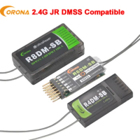 Corona 2.4Ghz JR DMSS Comoatible Receiver R4DM R6DM-SB R8DM With S.Bus Support for XG6 XG7 XG8 XG11 RC Radio Transmitter